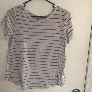 Size Small black and white striped tee